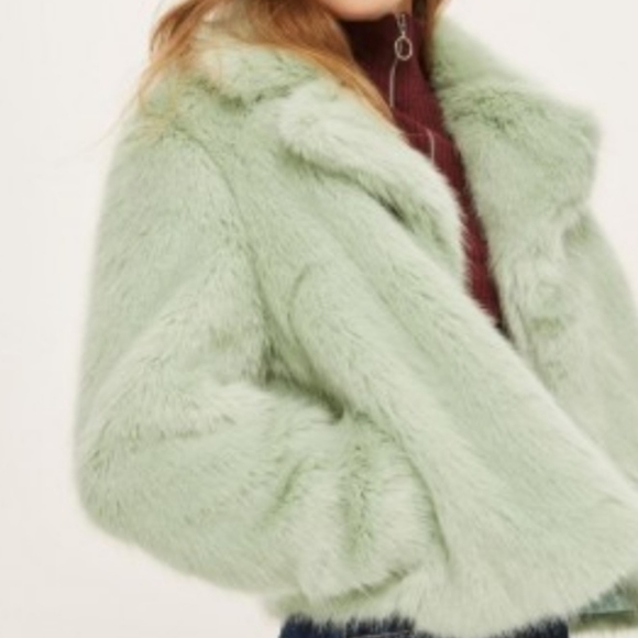 TOPSHOP mint fun faux fur - Picture 10 of 11